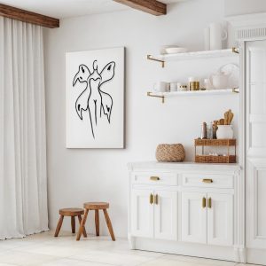 Tableau - Butterfly Woman (1 Part) Vertical