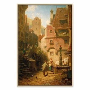 Tableau - Carl Spitzweg – Well-Wisher Presenting Flowers