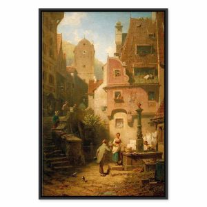 Tableau - Carl Spitzweg – Well-Wisher Presenting Flowers
