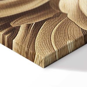 Tableau - Carved Baroque Ornaments Rich Composition in Sepia Colors