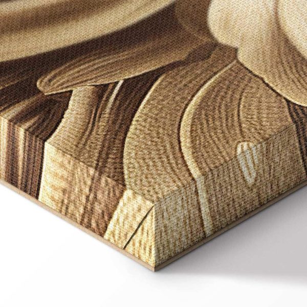 Tableau - Carved Baroque Ornaments Rich Composition in Sepia Colors