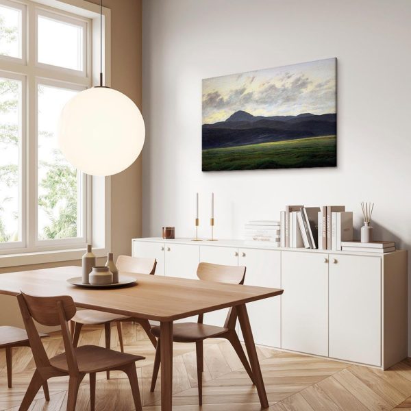 Tableau - Caspar David Friedrich – Mountain Landscape in Bohemia