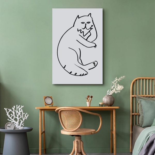 Tableau - Cat Relaxing (1 Part) Vertical