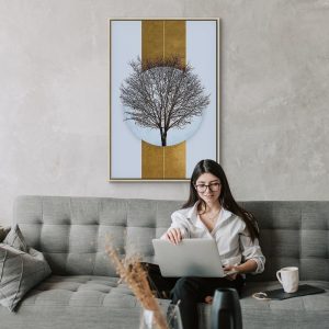 Tableau - Circle of Nature (1-part) - Tree Branches in Round Composition