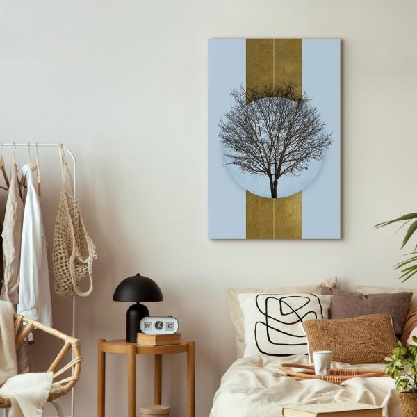 Tableau - Circle of Nature (1-part) - Tree Branches in Round Composition