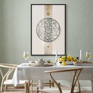 Tableau - Circle with Artistic Details (1-part) - Abstract Shape