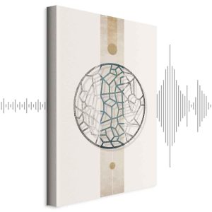 Tableau - Circle with Artistic Details (1-part) - Abstract Shape