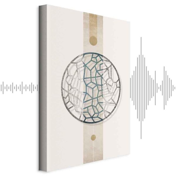 Tableau - Circle with Artistic Details (1-part) - Abstract Shape