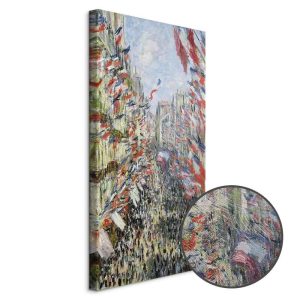 Tableau - Claude Monet – The Rue Montorgueil in Paris, Celebration of June 30, 1884