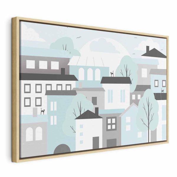 Tableau - Colorful Town (1 Part) Wide