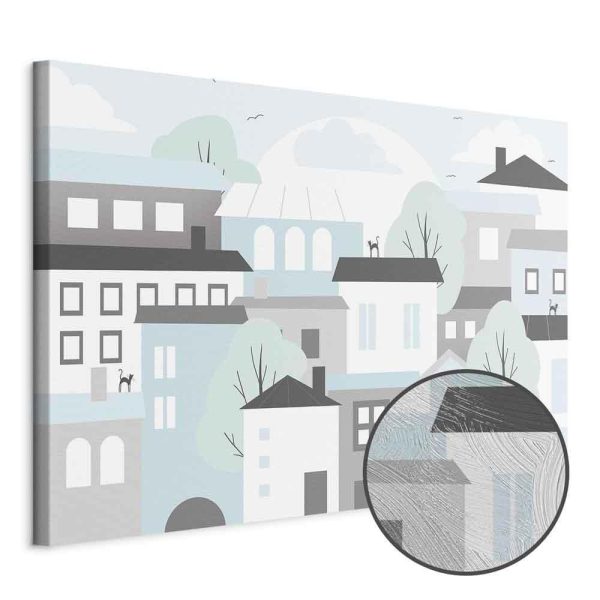 Tableau - Colorful Town (1 Part) Wide