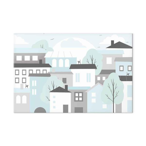 Tableau - Colorful Town (1 Part) Wide