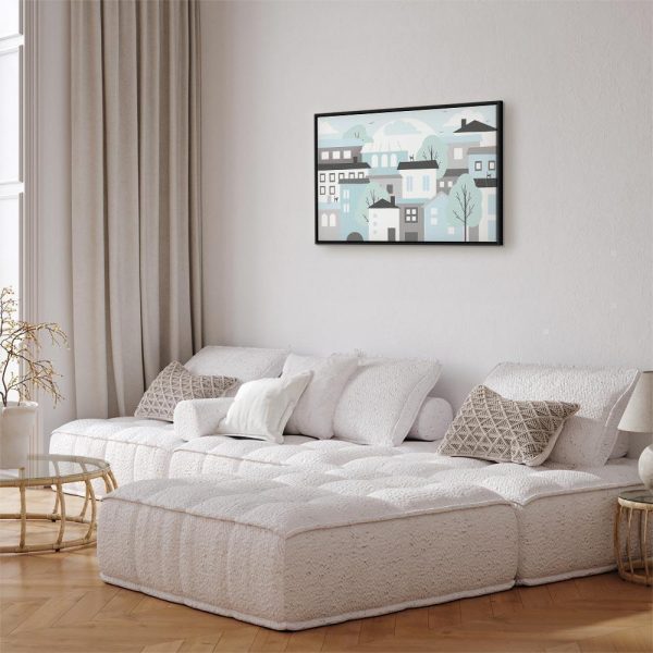 Tableau - Colorful Town (1 Part) Wide