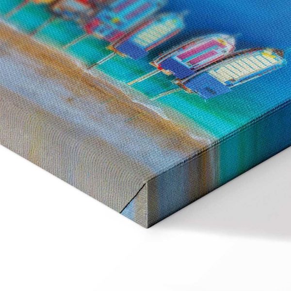 Tableau - Colourful Boats (1 Part) Narrow