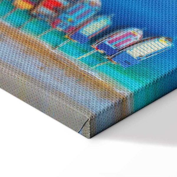 Tableau - Colourful Boats (1 Part) Narrow