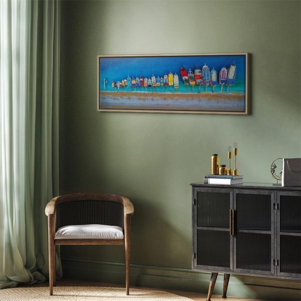 Tableau - Colourful Boats (1 Part) Narrow