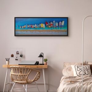 Tableau - Colourful Boats (1 Part) Narrow