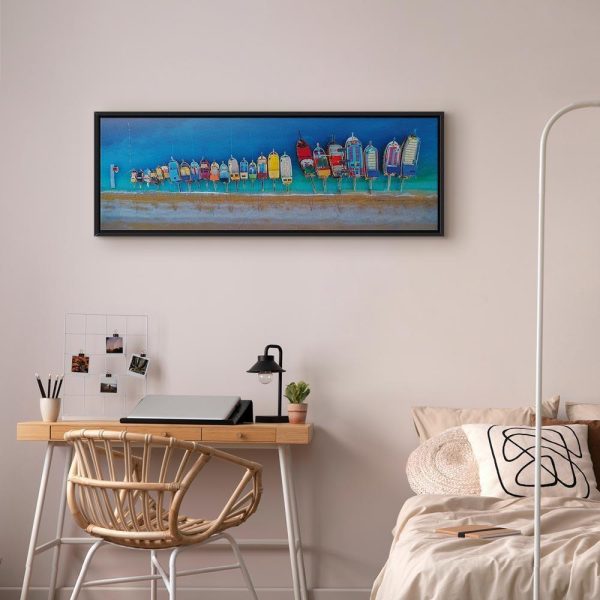 Tableau - Colourful Boats (1 Part) Narrow