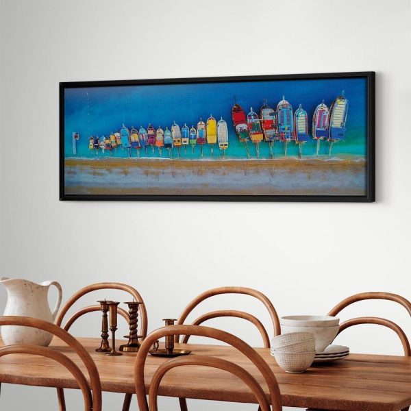 Tableau - Colourful Boats (1 Part) Narrow