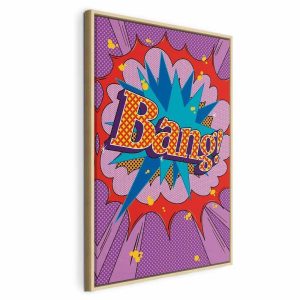 Tableau - Comic Street Art (1-part) - Colorful Text on Vibrant Background