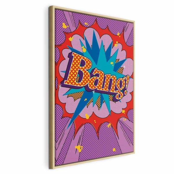 Tableau - Comic Street Art (1-part) - Colorful Text on Vibrant Background