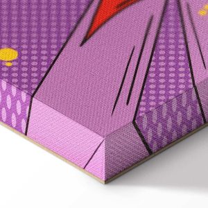 Tableau - Comic Street Art (1-part) - Colorful Text on Vibrant Background