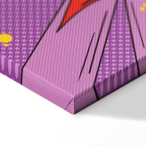 Tableau - Comic Street Art (1-part) - Colorful Text on Vibrant Background