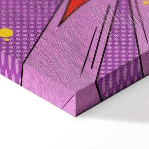 Tableau - Comic Street Art (1-part) - Colorful Text on Vibrant Background