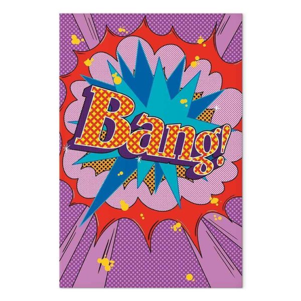 Tableau - Comic Street Art (1-part) - Colorful Text on Vibrant Background