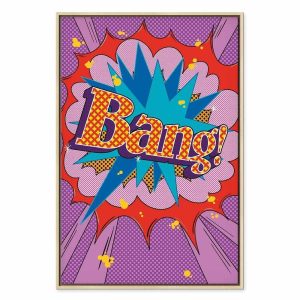 Tableau - Comic Street Art (1-part) - Colorful Text on Vibrant Background