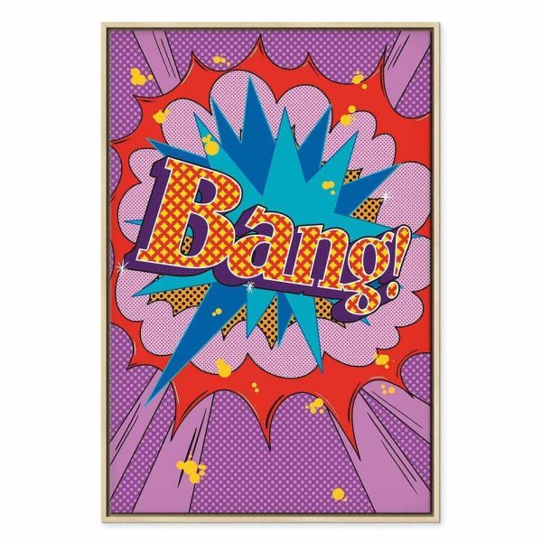 Tableau - Comic Street Art (1-part) - Colorful Text on Vibrant Background