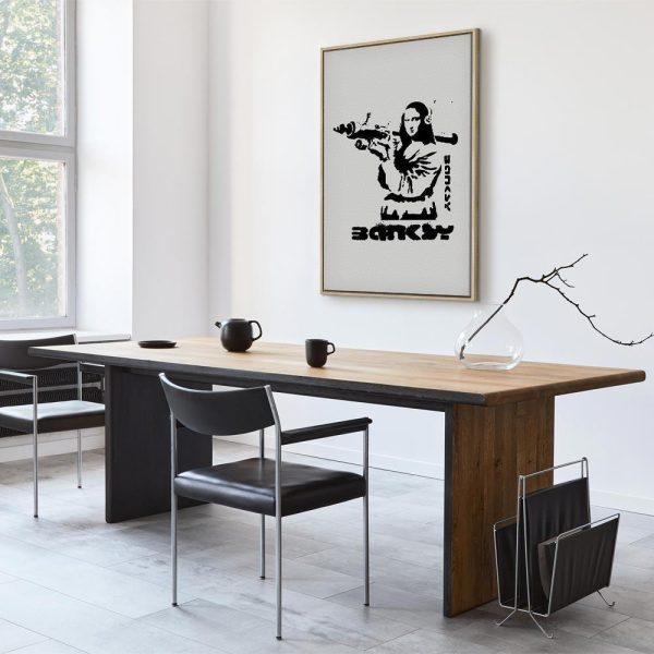 Tableau - Contrast Duel (1-part) - Banksy on Mural with Mona Lisa
