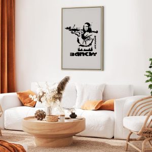 Tableau - Contrast Duel (1-part) - Banksy on Mural with Mona Lisa