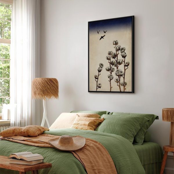 Tableau - Cotton Branches (1 Part) Vertical