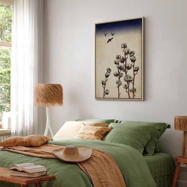 Tableau - Cotton Branches (1 Part) Vertical