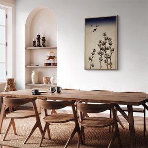 Tableau - Cotton Branches (1 Part) Vertical