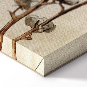 Tableau - Cotton Branches (1 Part) Vertical