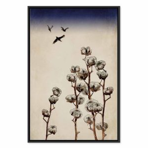 Tableau - Cotton Branches (1 Part) Vertical
