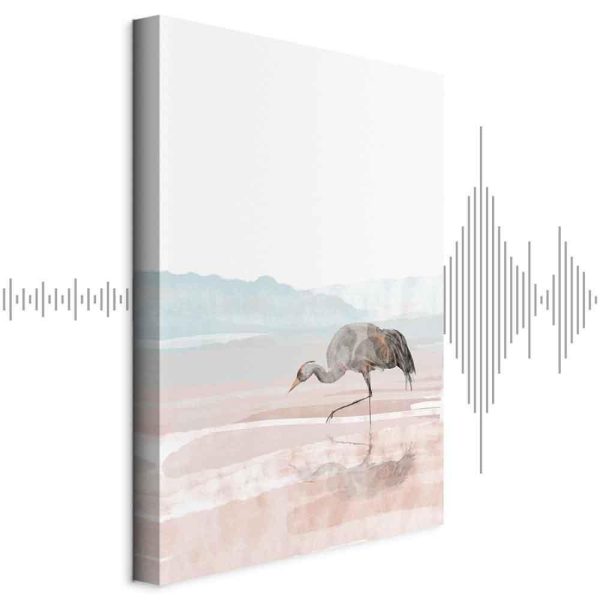 Tableau - Crane in the Morning (1 Part) Vertical