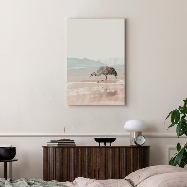 Tableau - Crane in the Morning (1 Part) Vertical