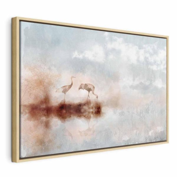 Tableau - Cranes in the Morning (1 Part) Wide