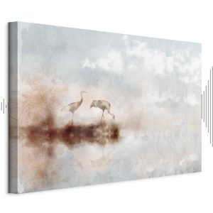 Tableau - Cranes in the Morning (1 Part) Wide