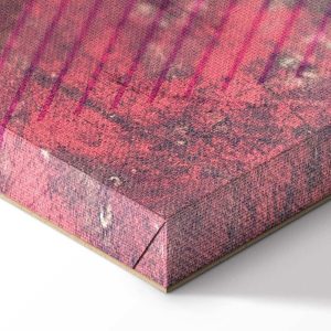 Tableau - Crimson Abstraction (1 Part) Vertical