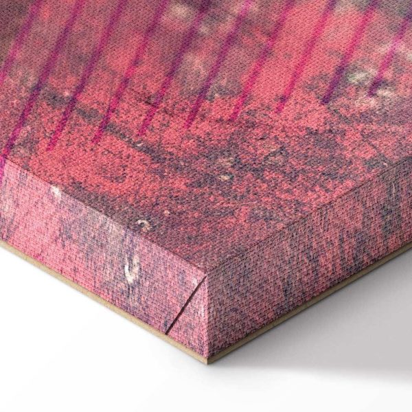 Tableau - Crimson Abstraction (1 Part) Vertical