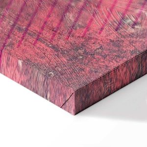 Tableau - Crimson Abstraction (1 Part) Vertical