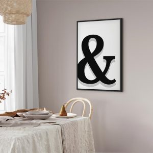 Tableau - Decorative Letter (1 Part) Vertical
