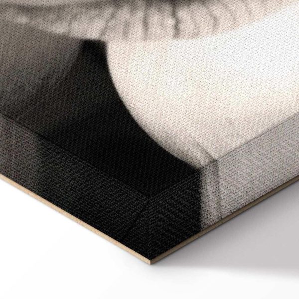 Tableau - Delicacy of Petals in Nature (1-part) - Flower in Black and White