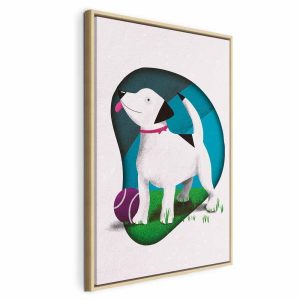 Tableau - Dog and Ball (1 Part) Vertical