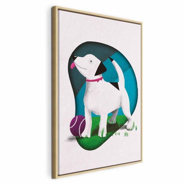 Tableau - Dog and Ball (1 Part) Vertical