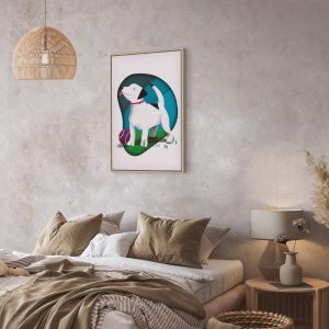 Tableau - Dog and Ball (1 Part) Vertical